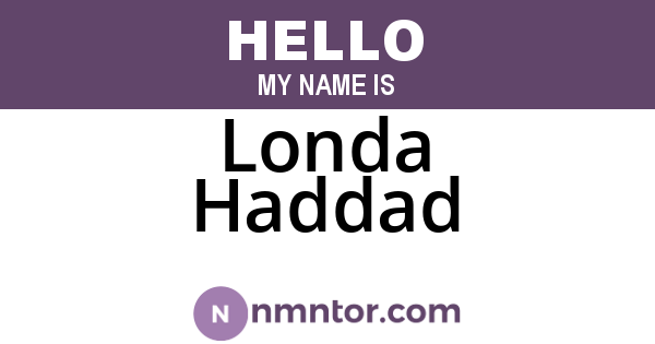 Londa Haddad