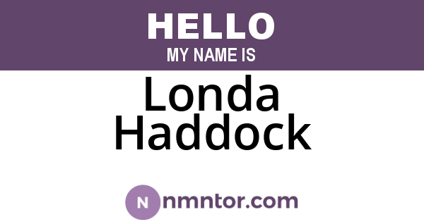 Londa Haddock