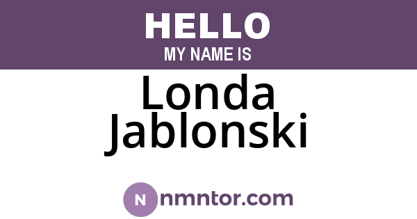 Londa Jablonski