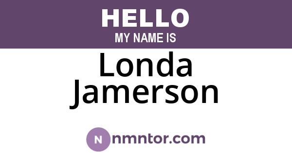 Londa Jamerson