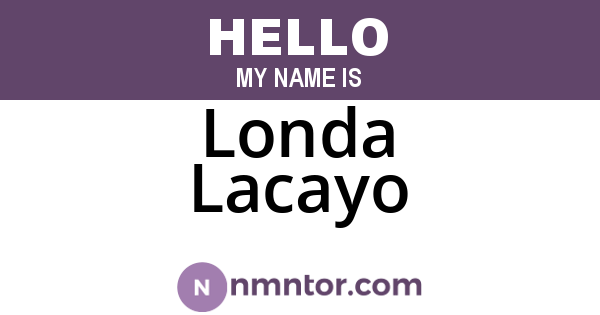 Londa Lacayo