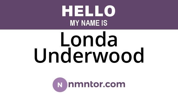 Londa Underwood