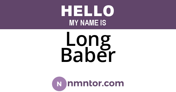 Long Baber