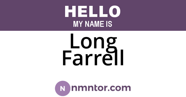 Long Farrell