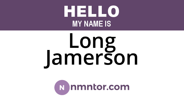 Long Jamerson