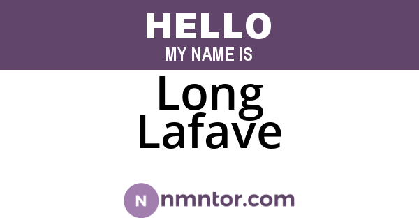 Long Lafave