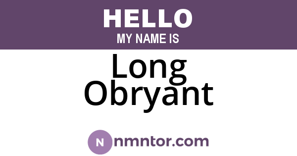 Long Obryant