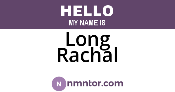 Long Rachal
