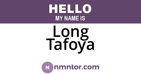 Long Tafoya