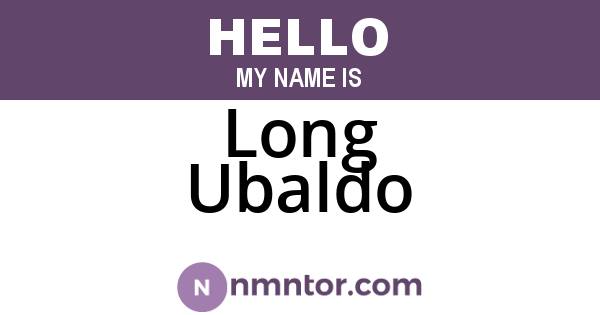 Long Ubaldo