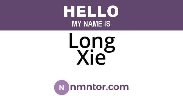 Long Xie