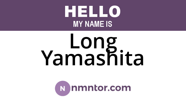 Long Yamashita