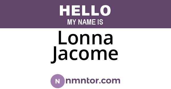 Lonna Jacome