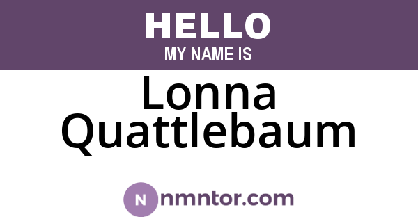 Lonna Quattlebaum