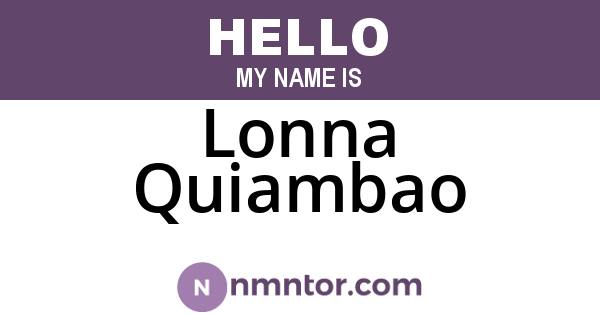 Lonna Quiambao