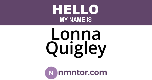 Lonna Quigley