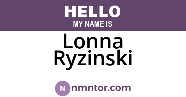 Lonna Ryzinski