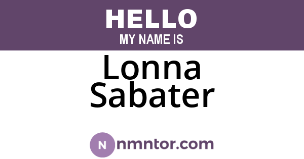 Lonna Sabater