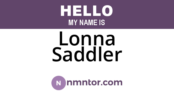 Lonna Saddler