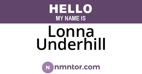 Lonna Underhill