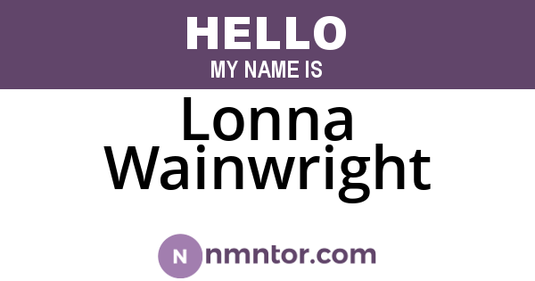Lonna Wainwright