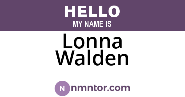 Lonna Walden