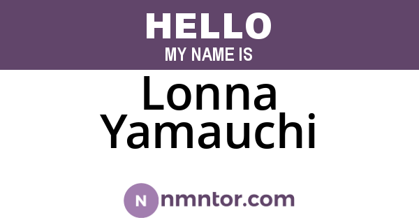 Lonna Yamauchi
