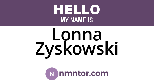 Lonna Zyskowski