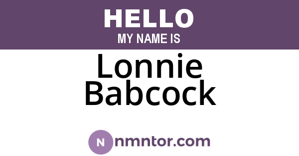 Lonnie Babcock