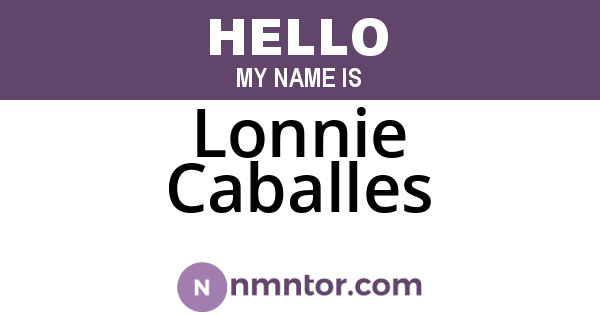 Lonnie Caballes