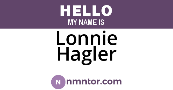 Lonnie Hagler