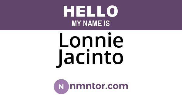Lonnie Jacinto