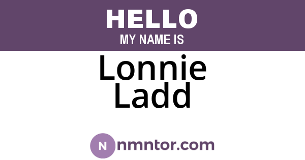 Lonnie Ladd