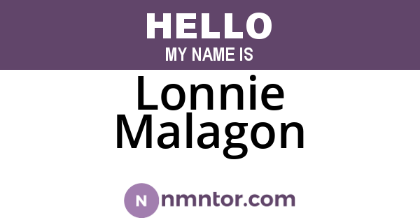Lonnie Malagon