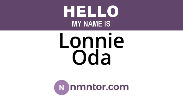 Lonnie Oda