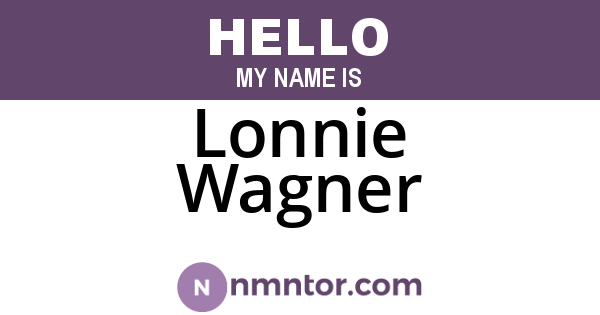 Lonnie Wagner