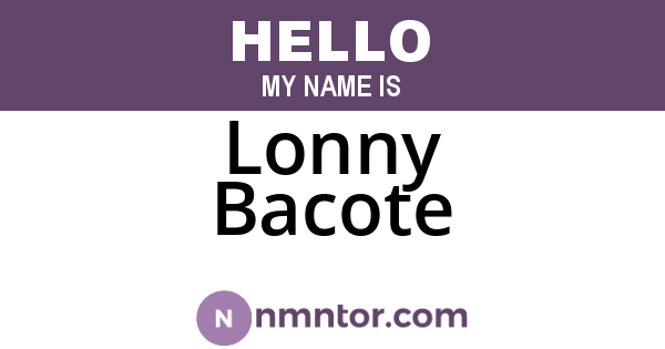 Lonny Bacote