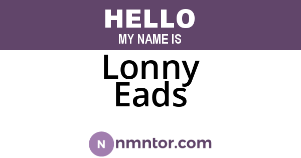 Lonny Eads