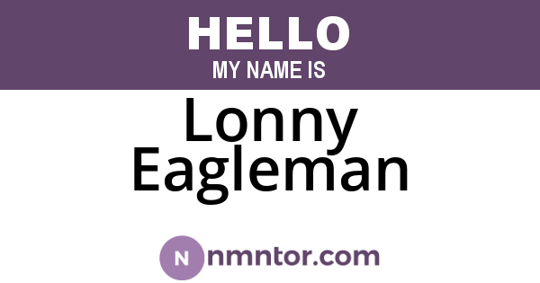 Lonny Eagleman