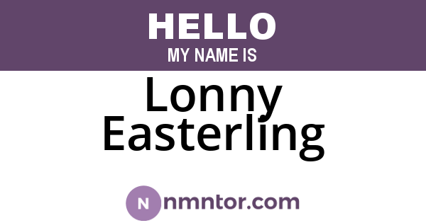 Lonny Easterling
