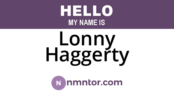 Lonny Haggerty