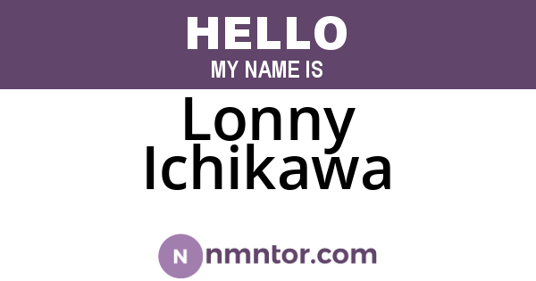 Lonny Ichikawa