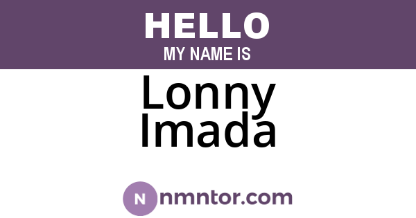 Lonny Imada