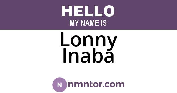 Lonny Inaba
