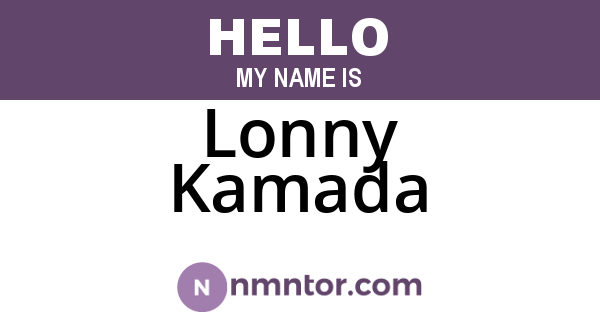 Lonny Kamada