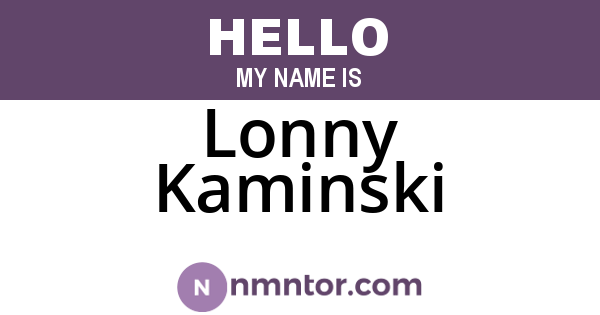 Lonny Kaminski