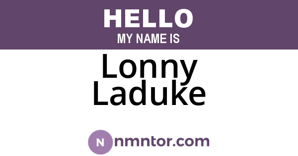 Lonny Laduke