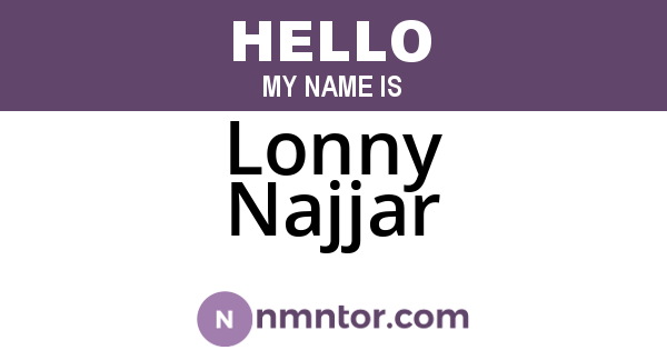 Lonny Najjar