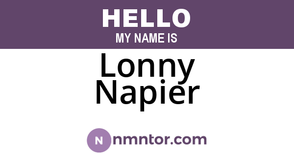 Lonny Napier