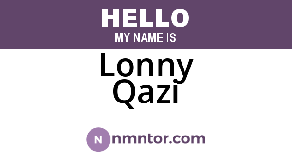 Lonny Qazi